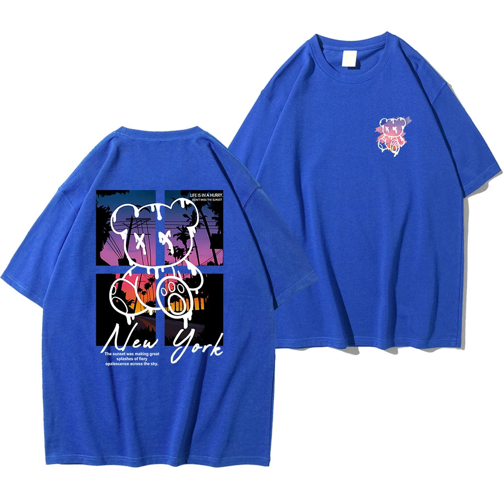 T Shirts Men Fashion Cotton Shirt Loose Summer T Shirts Oversized Tee