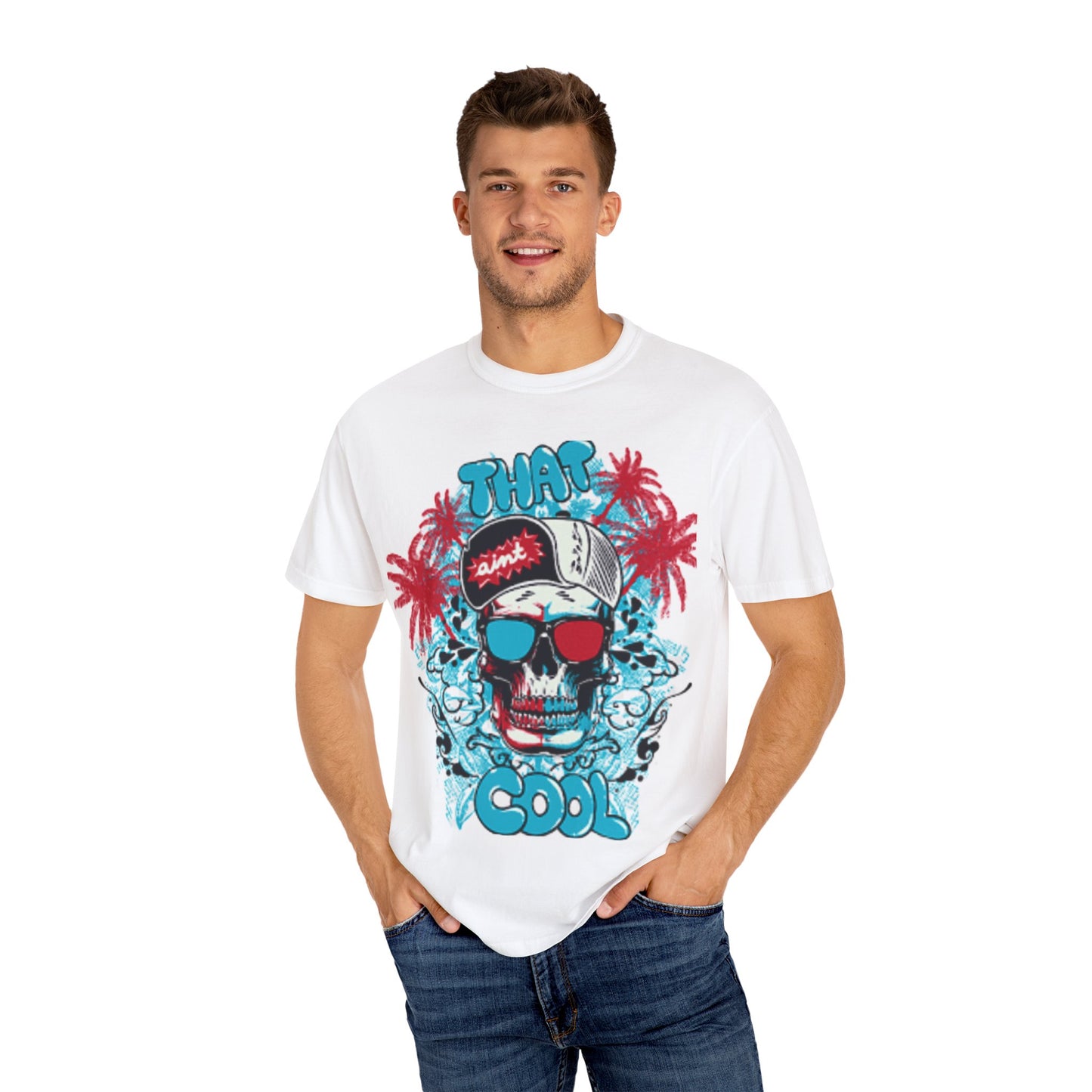 Cool Skull Graphic Tee, Unisex Casual Shirt, Beachwear, Summer Tees, Music Festival Outfit, Gift for Him/Her