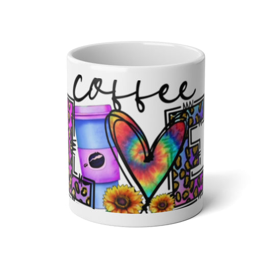 Vibrant Coffee Jumbo Mug, 20oz - Heart Design, Colorful Kitchen Decor, Perfect Gift for Coffee Lovers, Unique Drinkware, Fun Mug for [...]