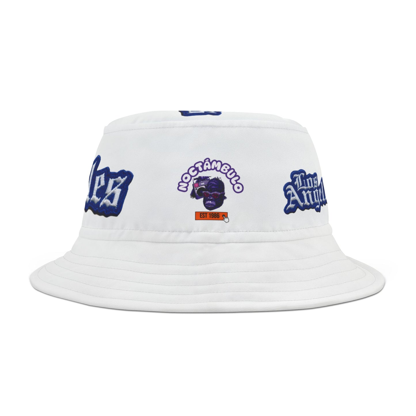 Los Angeles Print Bucket Hat | Trendy Summer Hat for Beach, Festivals, Travel, Outdoor Adventures, Gifts