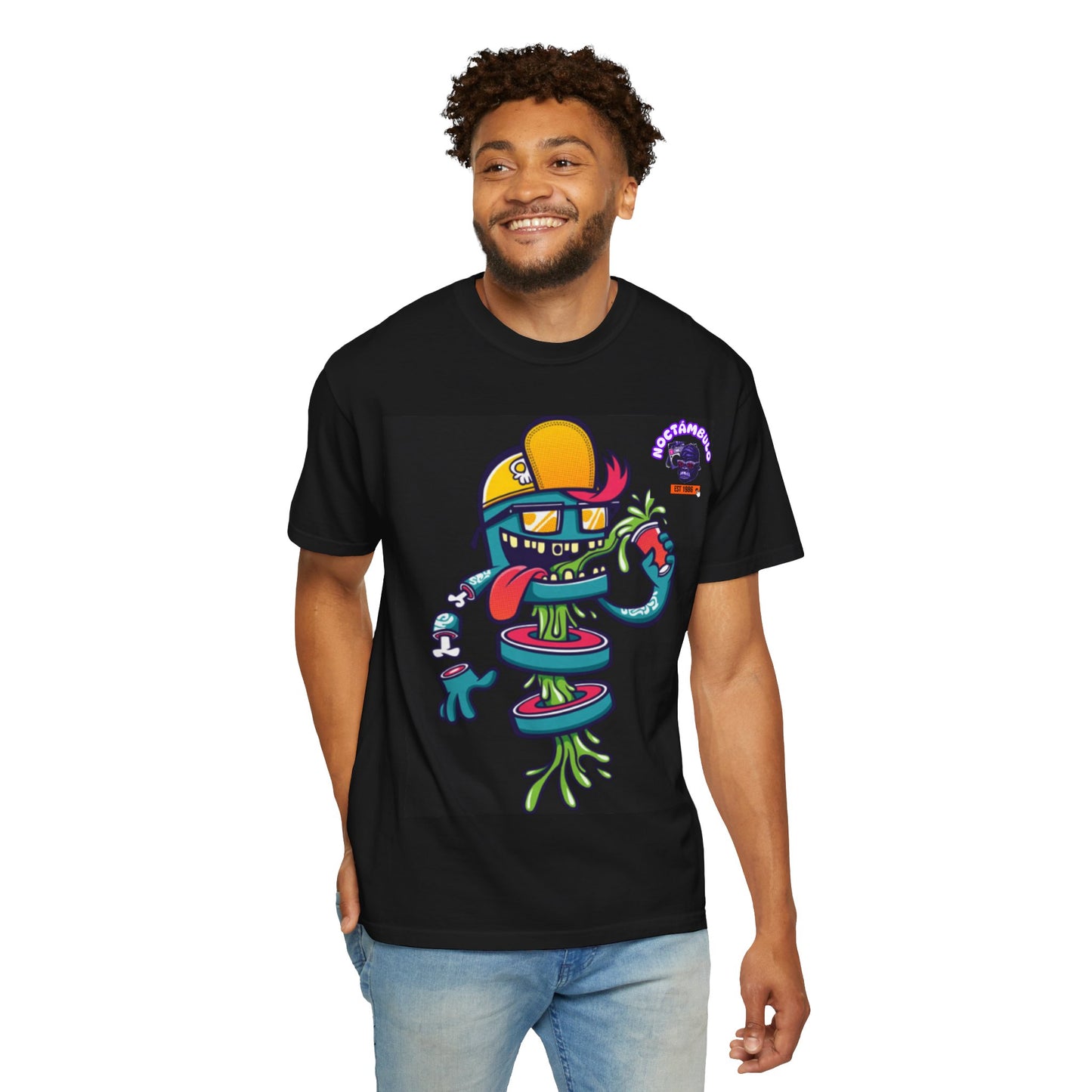 Colorful Graphic T-Shirt, Unisex Designer Tee, Trendy Streetwear Top, Gift for Gamers, Casual Wear Essential