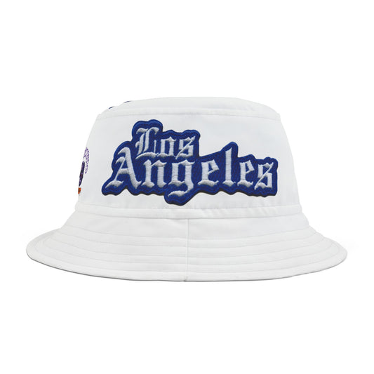 Los Angeles Print Bucket Hat | Trendy Summer Hat for Beach, Festivals, Travel, Outdoor Adventures, Gifts