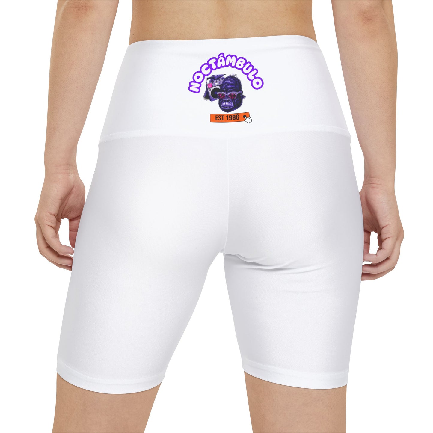 Colorful Women's Workout Shorts, Fun Athletic Bottoms for Gym, Motivational Exercise Apparel, Unique Fitness Gifts, AOP Style