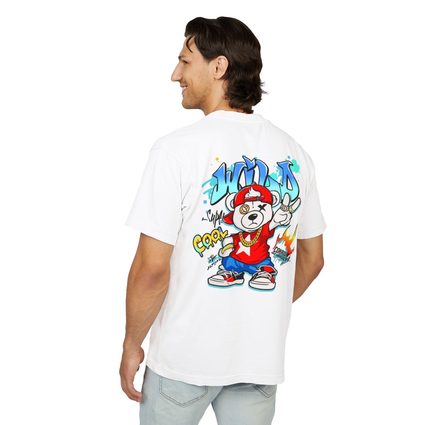 Urban Graphic Tee, Streetwear Shirt, Hip-Hop Style Top, Cool Vibe Casual Wear, Perfect for Parties, Gifts for Trendsetters