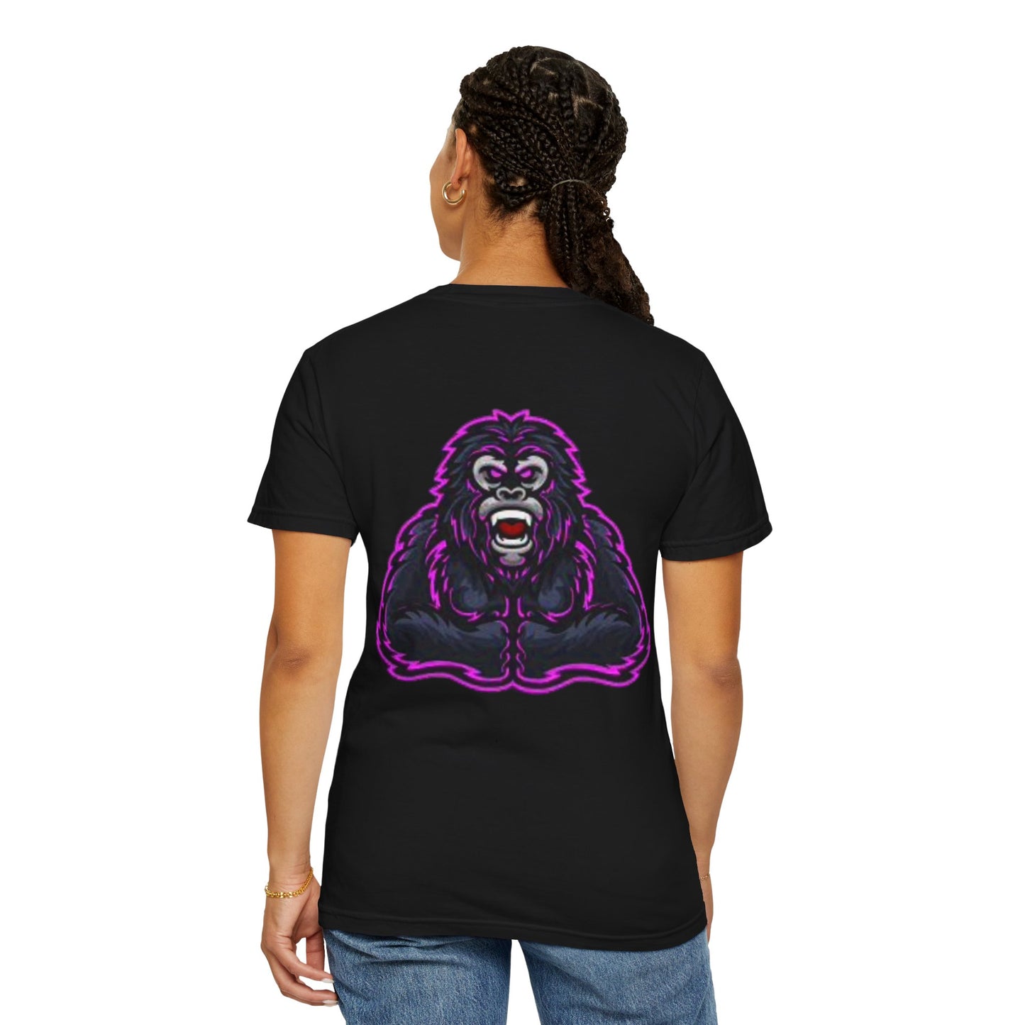 Noctambulist Gorilla T-Shirt, Night Owl Shirt, Cool Graphic Tee, Unique Gift for Nightlife Lovers, Party Top, Eco-Friendly Fashion