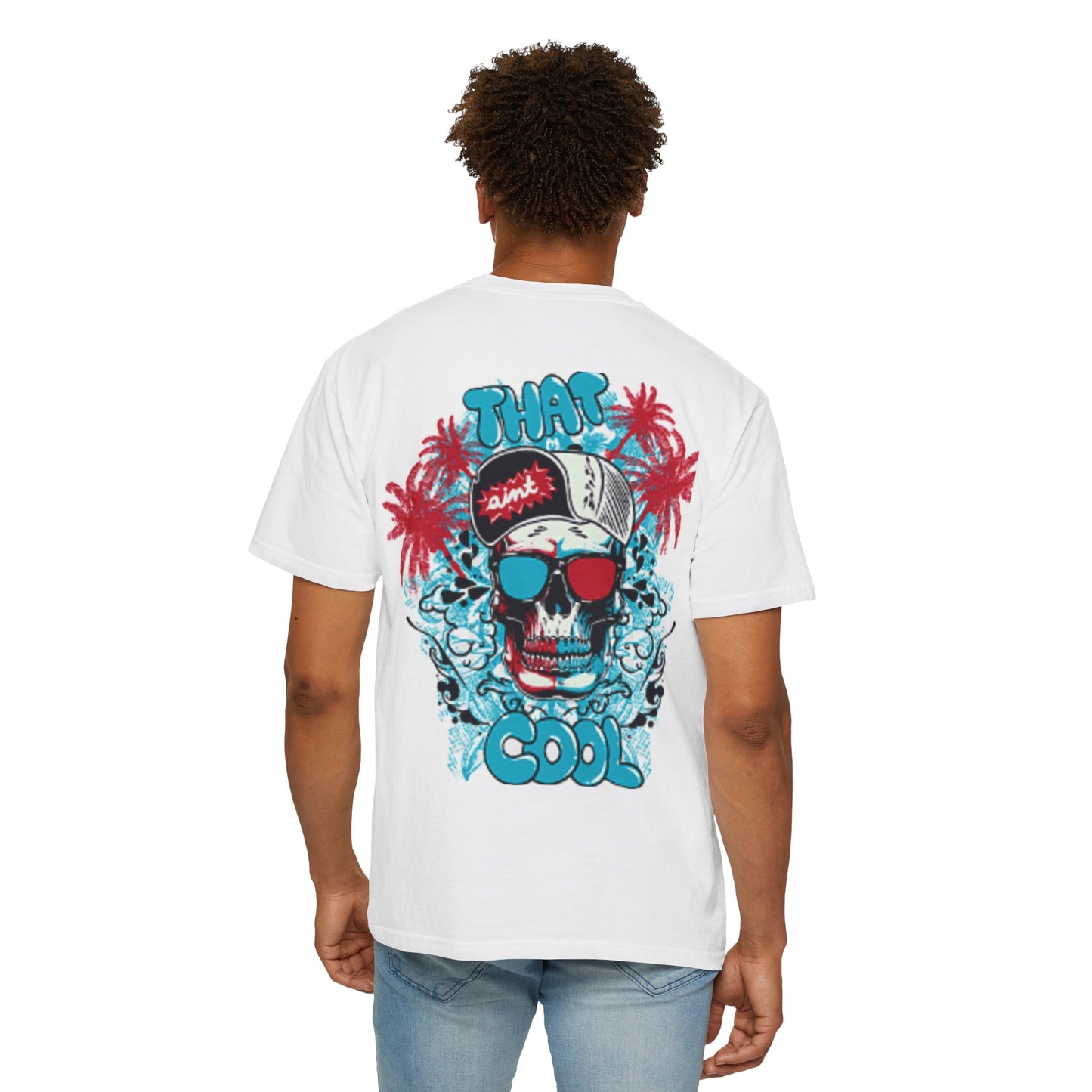 Unisex T-Shirt, Retro Skull Tee for Summer, Beach Vibes, Casual Style, Great Gift for Teens