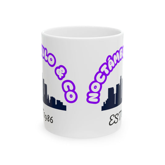 Trendy Ceramic Coffee Mug, Personalized Gift, City Skyline Design, Office Essentials, Birthday, Holiday, Coffee Lovers, Unique Kitchenware
