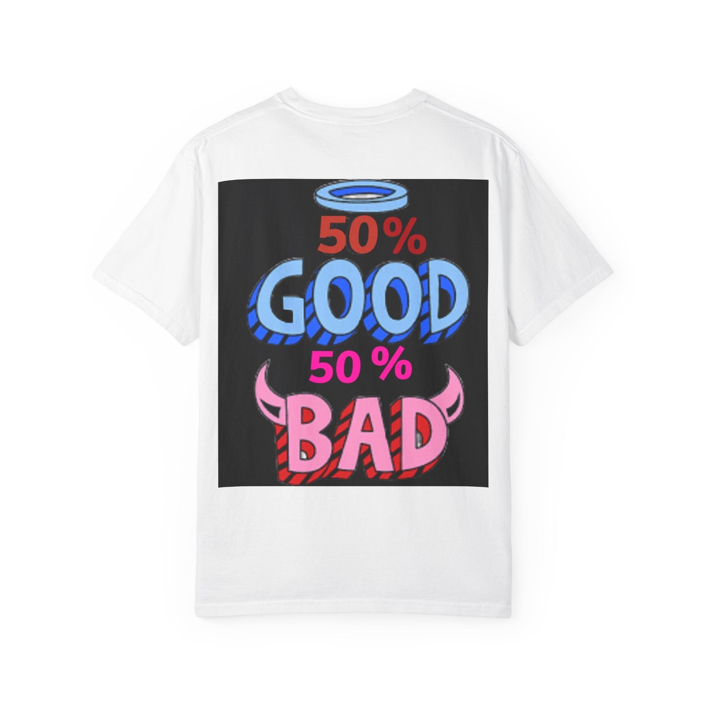 Playful Graphic T-shirt, Unisex Tee, Casual Wear, Gift for Friends, Street Style T-shirt, Good vs Bad Tee, Fun Fashion Top