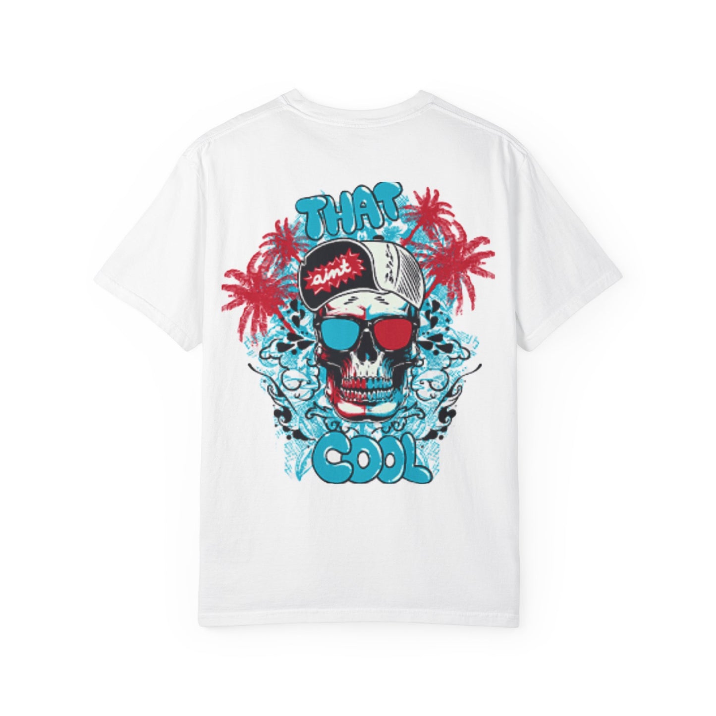 Cool Skull Graphic T-Shirt for Beach Lovers, Unisex Summer Tee, Unique Gift, Casual Wear, Perfect for Vacations