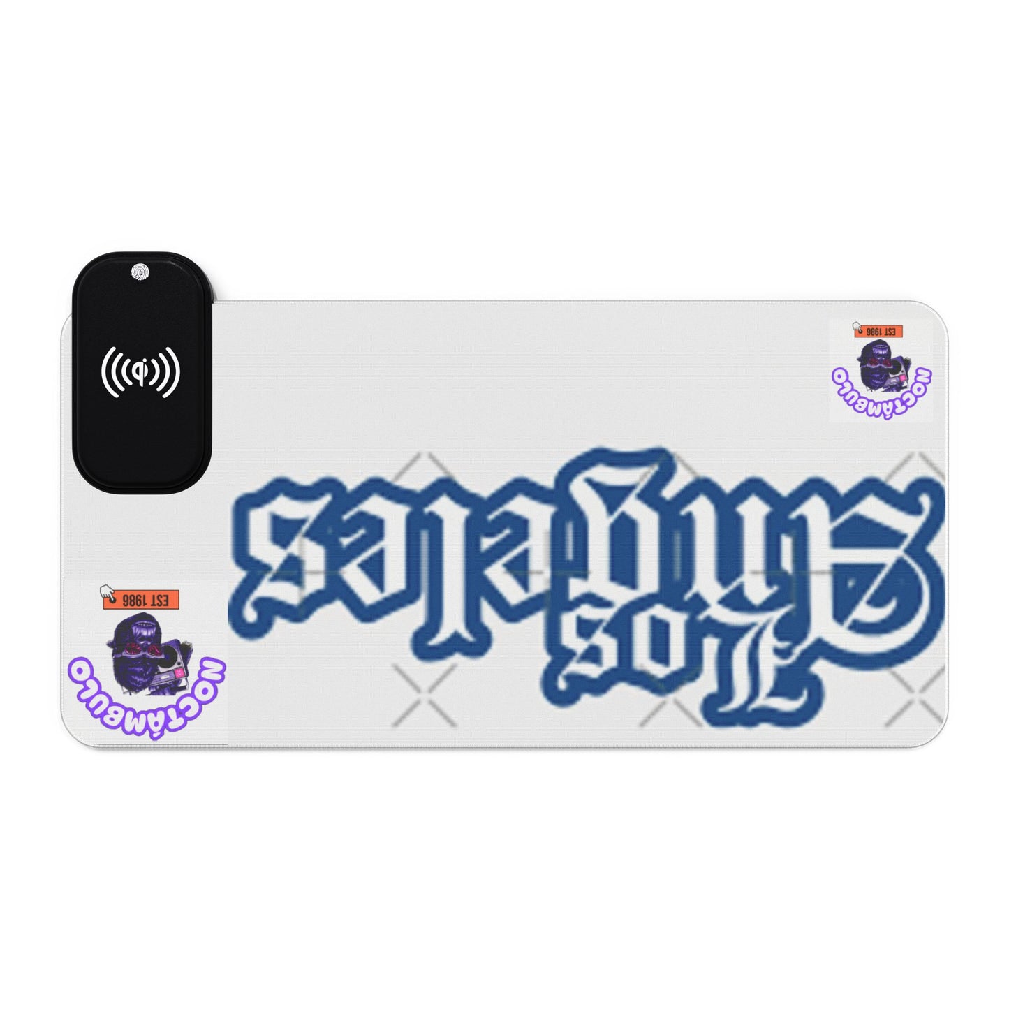 LED Gaming Mouse Pad with Wireless Charging - Perfect Gamer Gift, Desk Accessory, LED RGB Light, Computer Setup, Modern Decor