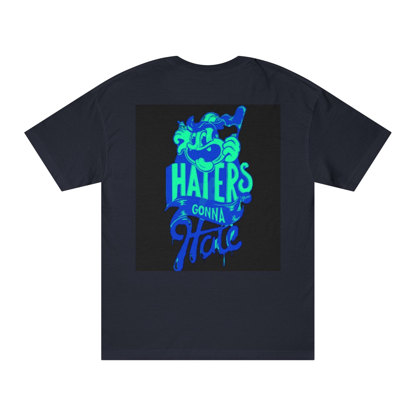 Stylish Unisex Classic Tee with 'Haters Gonna Hate' Design - Casual, Trendy, Gift for Friends, Everyday Wear, Statement Shirt