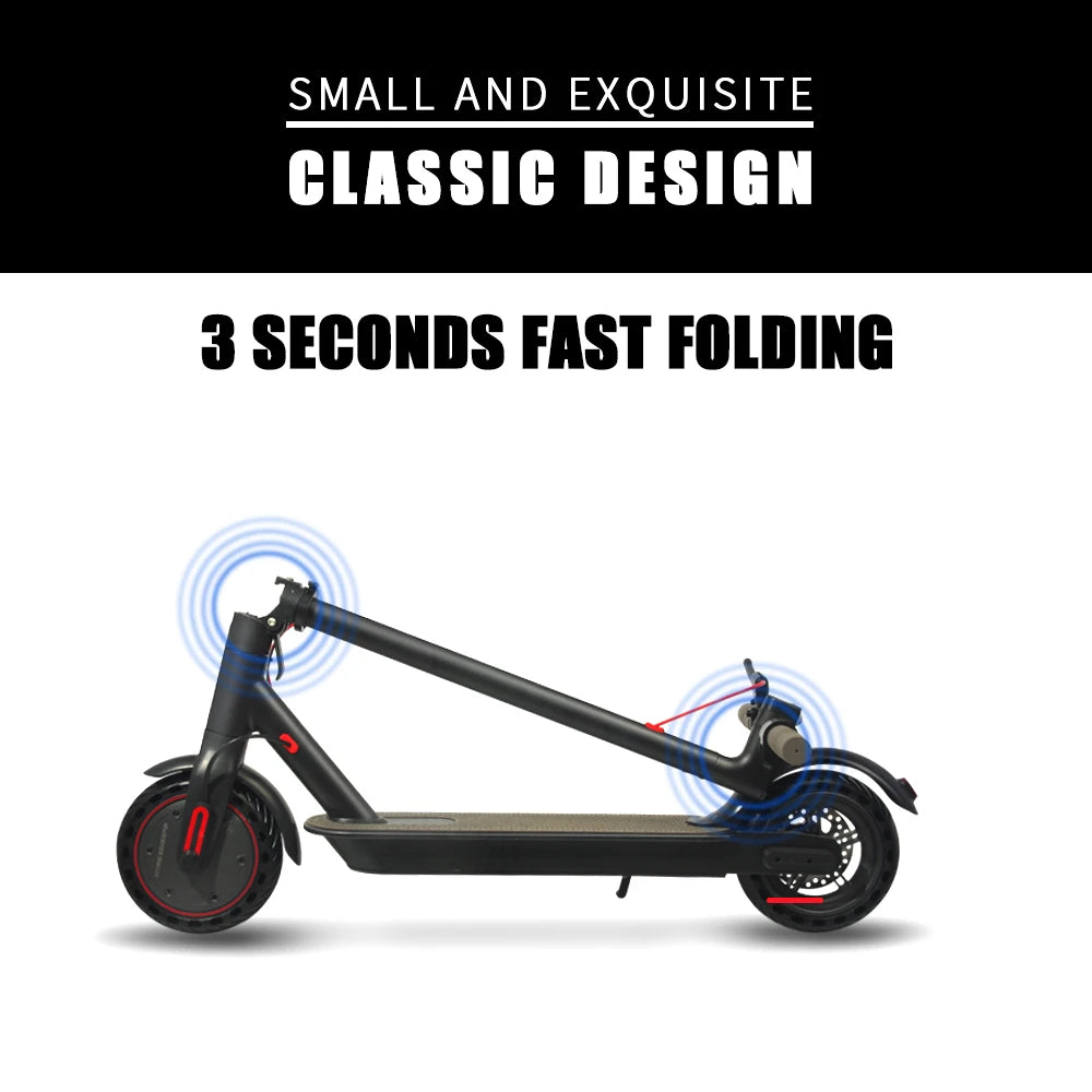 Electric Scooter 8.5 Inch Solid Tire 25 km/h Foldable Electric Scooter fast shiping