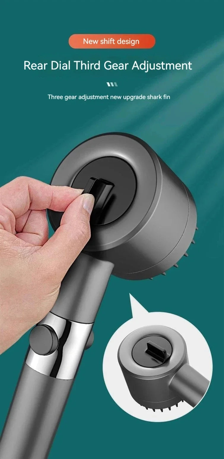 New Portable Shower Head 3 Modes High Pressure Showerhead Filter Rainfall Faucet Tap Bathroom Bath Home Innovative Accessory