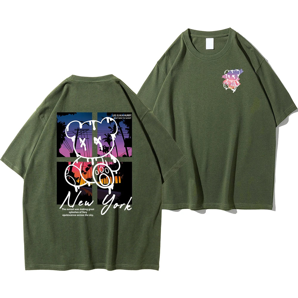 T Shirts Men Fashion Cotton Shirt Loose Summer T Shirts Oversized Tee