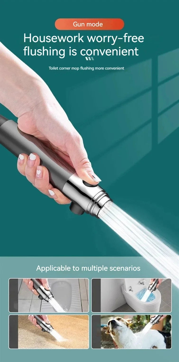 New Portable Shower Head 3 Modes High Pressure Showerhead Filter Rainfall Faucet Tap Bathroom Bath Home Innovative Accessory