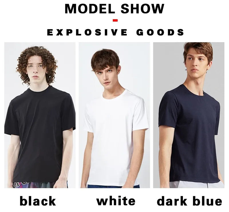 T Shirts Men Fashion Cotton Shirt Loose Summer T Shirts Oversized Tee