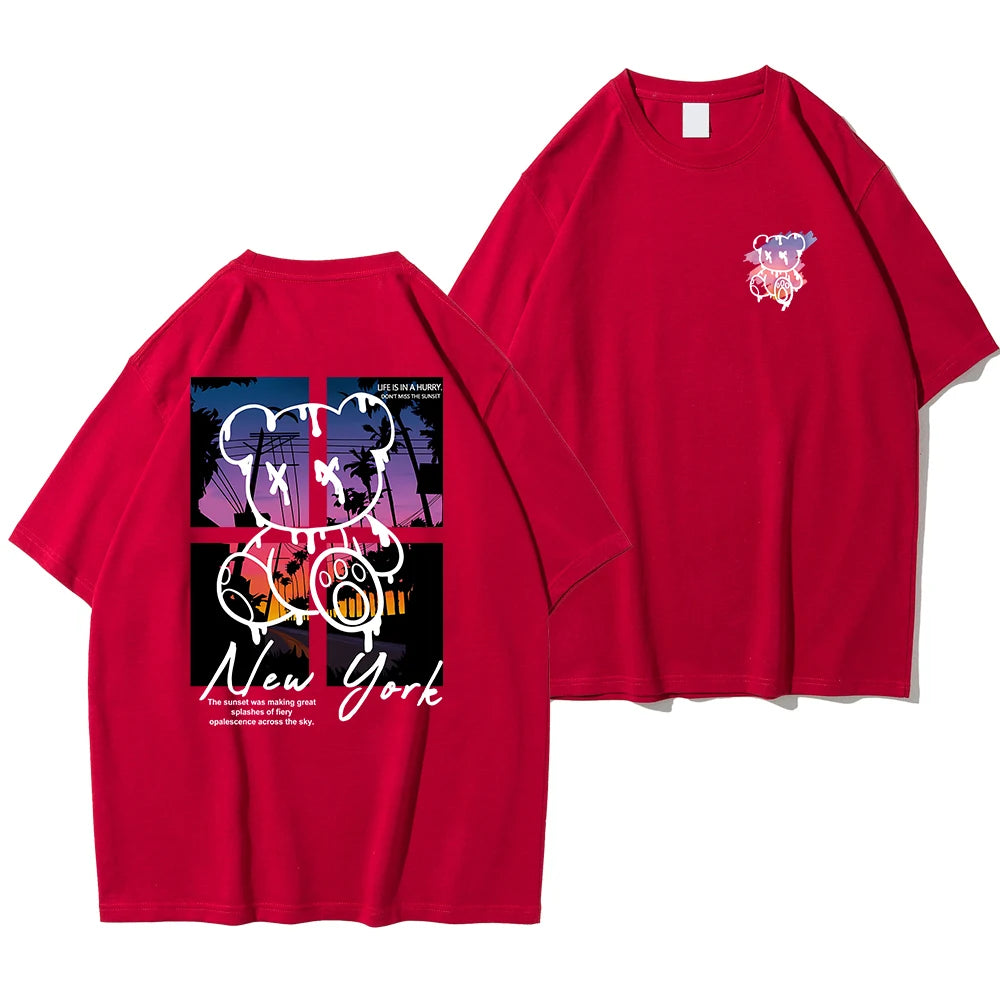 T Shirts Men Fashion Cotton Shirt Loose Summer T Shirts Oversized Tee