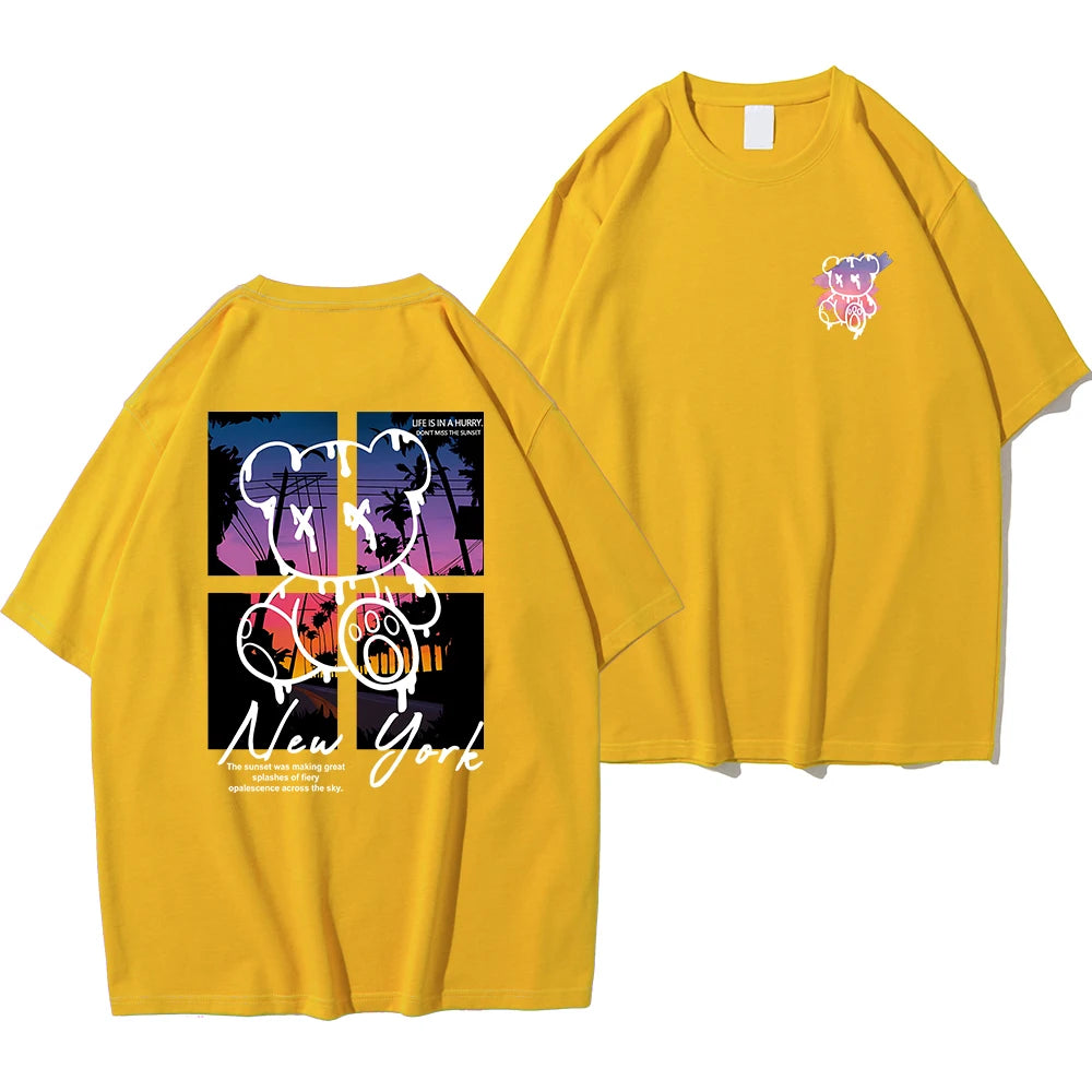 T Shirts Men Fashion Cotton Shirt Loose Summer T Shirts Oversized Tee