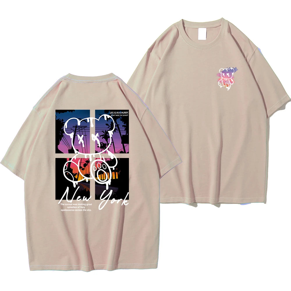 T Shirts Men Fashion Cotton Shirt Loose Summer T Shirts Oversized Tee