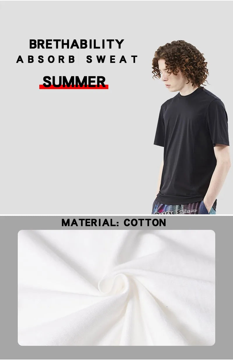 T Shirts Men Fashion Cotton Shirt Loose Summer T Shirts Oversized Tee