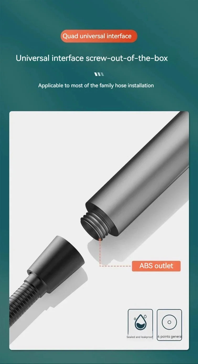 New Portable Shower Head 3 Modes High Pressure Showerhead Filter Rainfall Faucet Tap Bathroom Bath Home Innovative Accessory